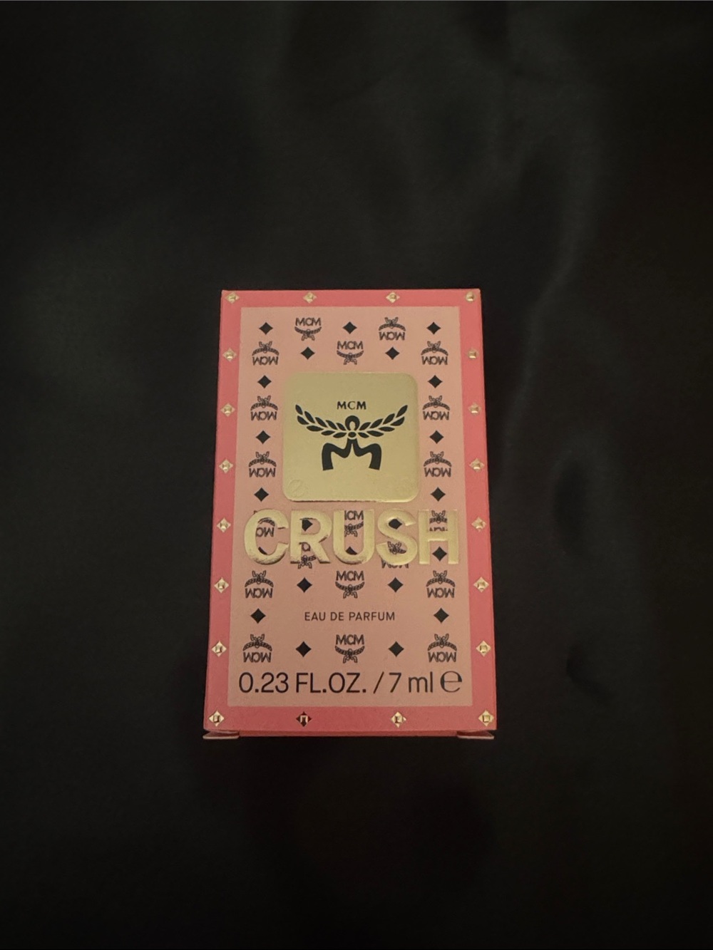 MCM Crush Eau de Parfum Mini Pink and Gold Box